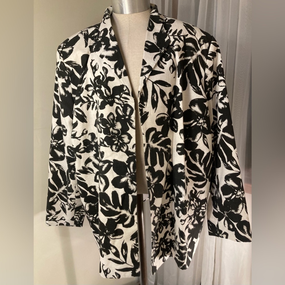 Sag Harbor Linen Blazer Womens Size 22W